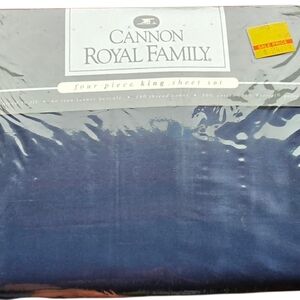 Cannon Royal Family King Sheet Set - Navy Blue